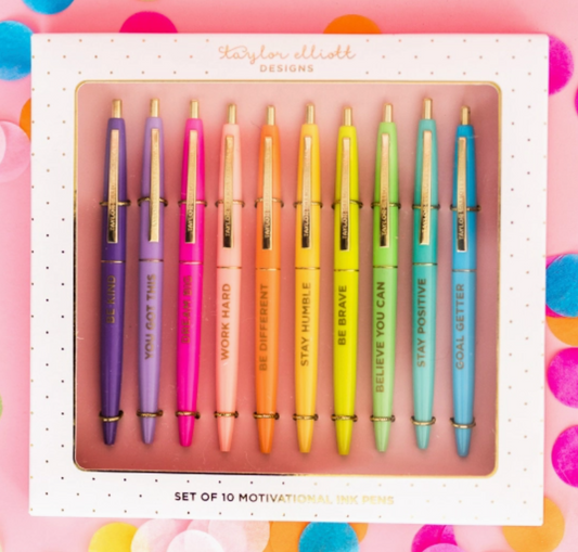 Motivational Pen 10 Piece Set