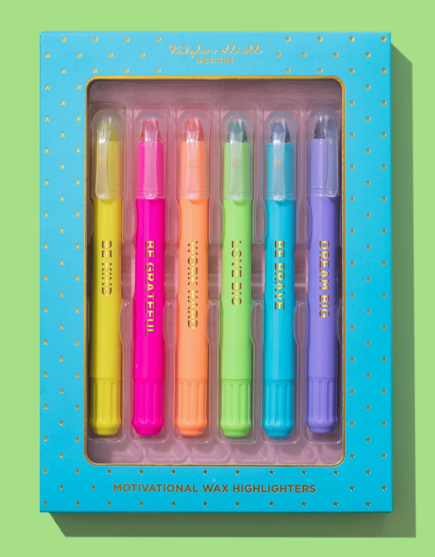 Motivational Wax Highlighter Set