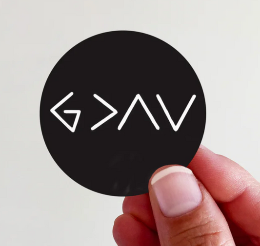 God is Greater Vinyl Sticker