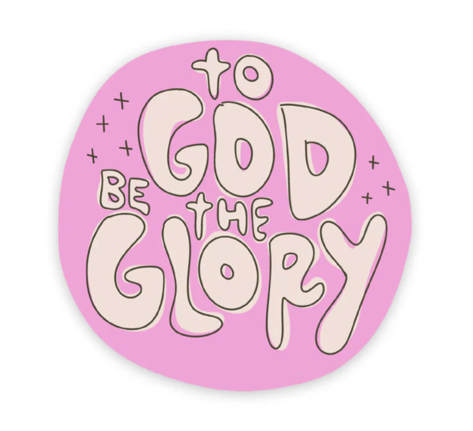 To God Be the Glory Vinyl Sticker