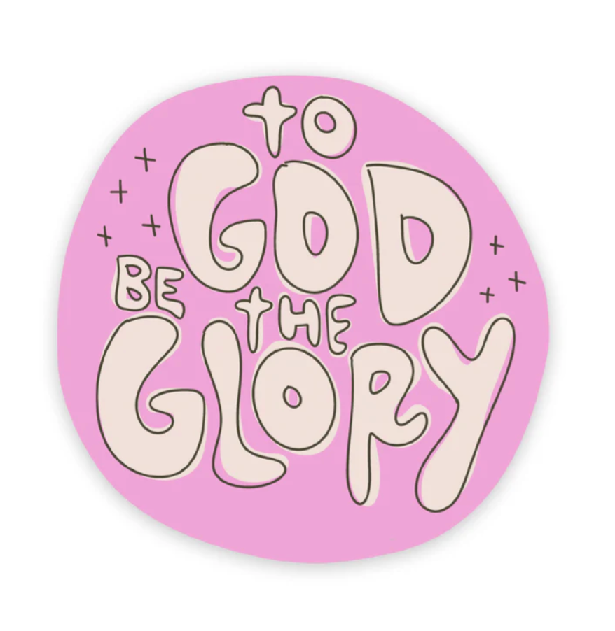 To God Be the Glory Vinyl Sticker