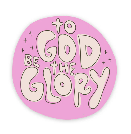 To God Be the Glory Vinyl Sticker