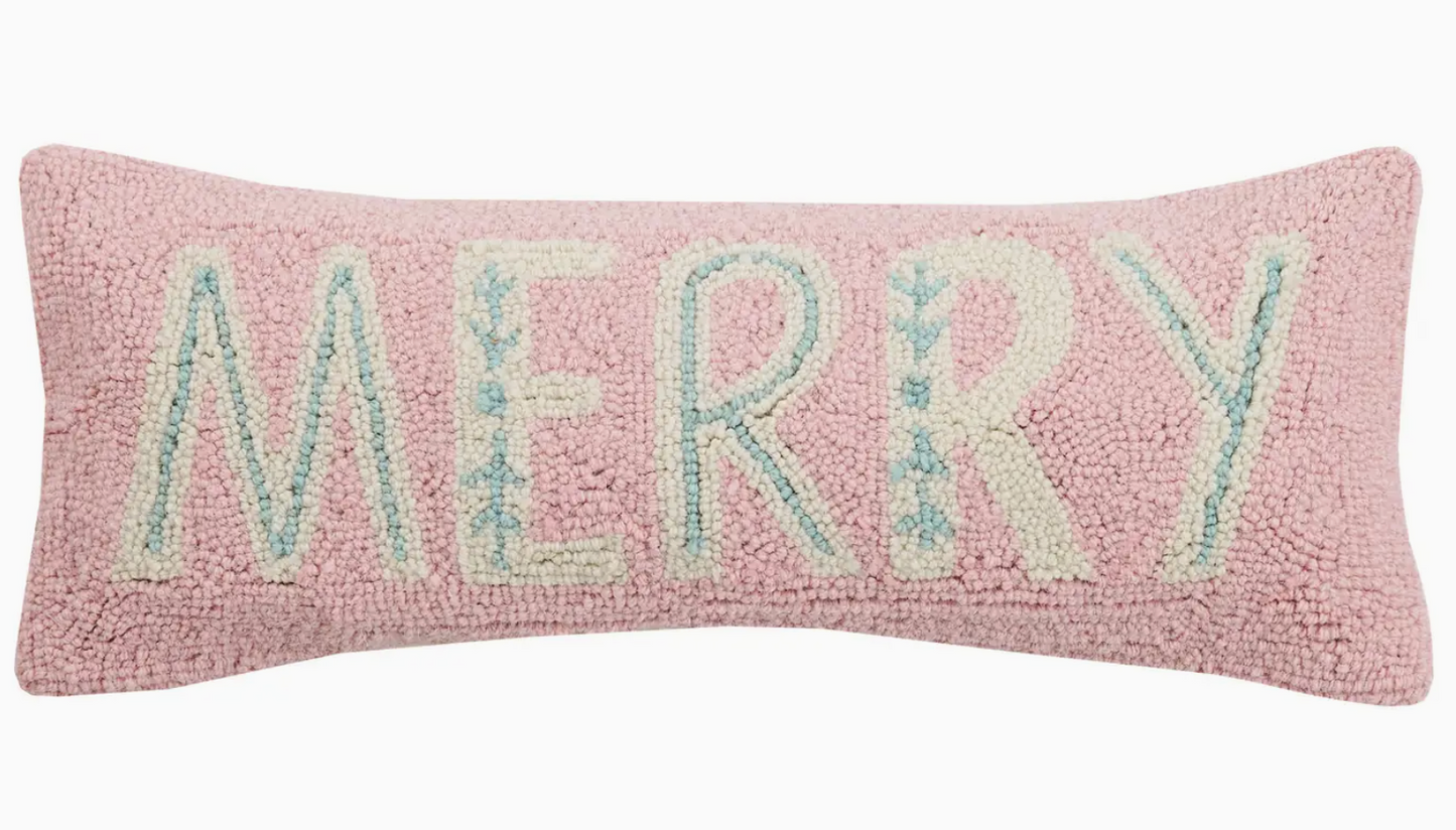Pink Merry Hook Pillow