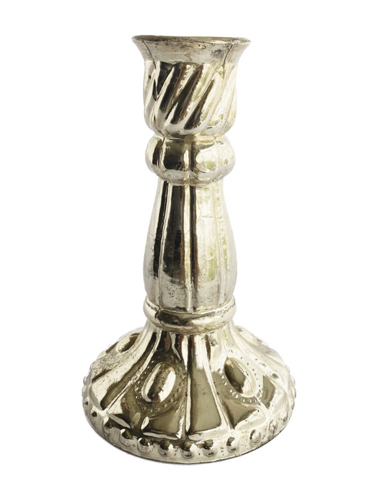 Mercury Glass Taper Holder