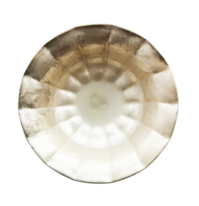 Decorative Metal Ruffle Bowl