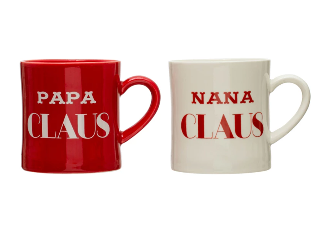 Nana Papa Claus Stoneware Mug