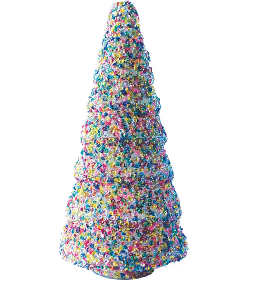 Glass Sequin Christmas Tree