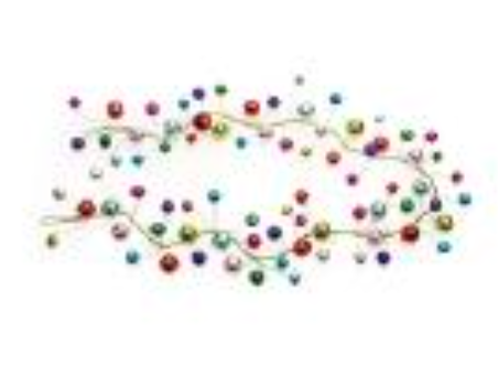 Multicolor 6' Ornament Garland