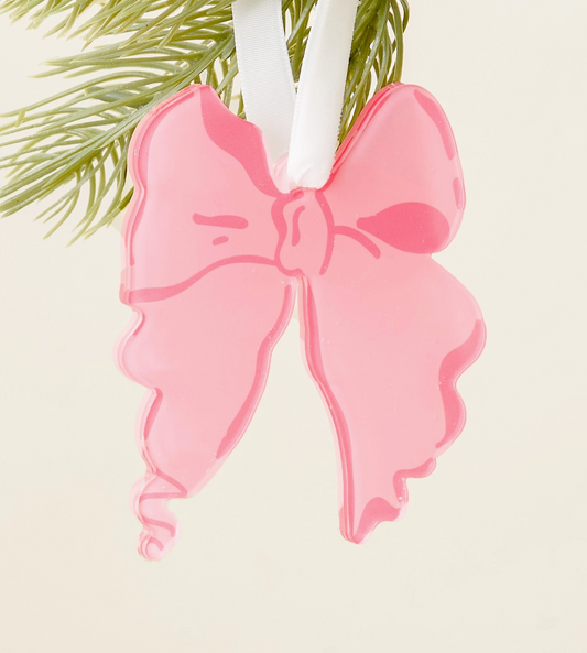 Pink Bow Ornament