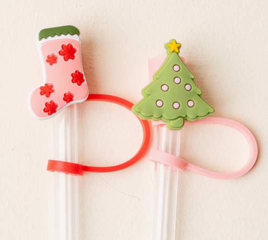 Holiday Straw Topper Set