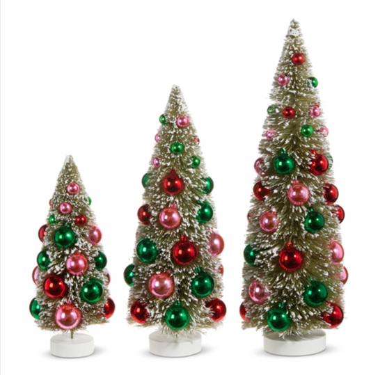 Bottle Brush Ornament Tree