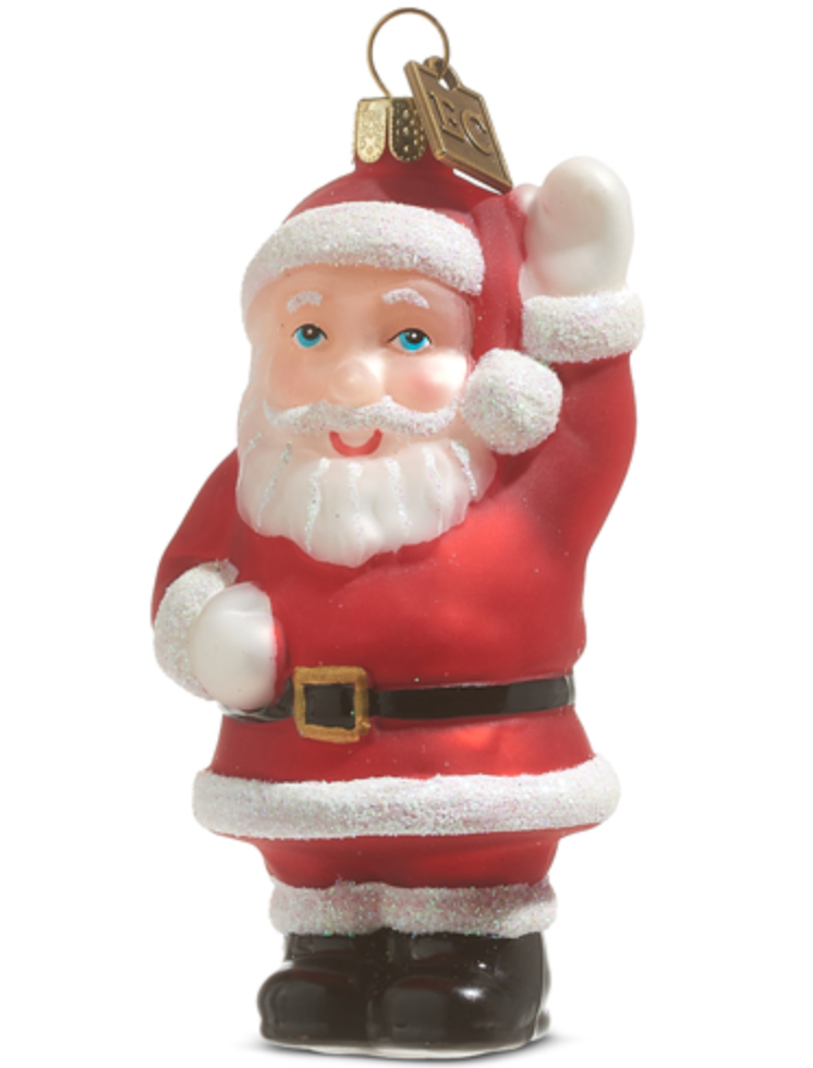 Santa Waving Ornament