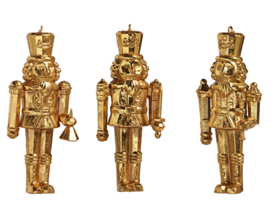 Gold Nutcracker Ornament