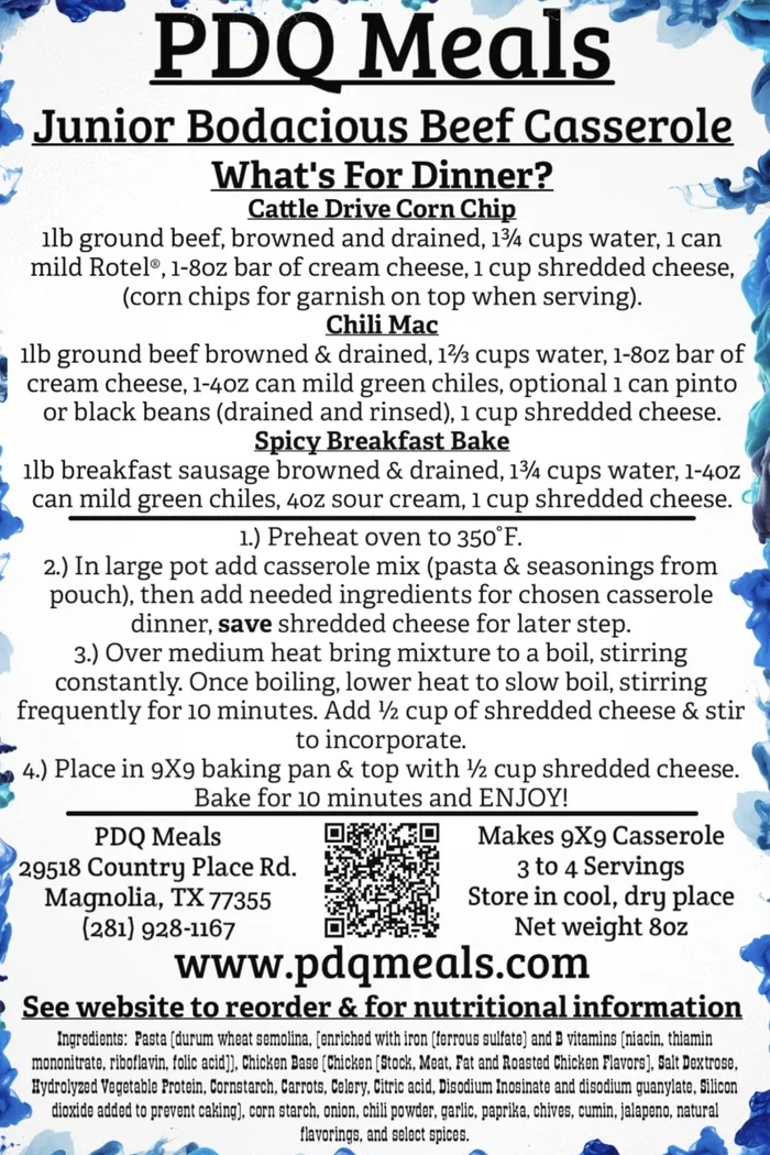 Bodacious Beef Casserole