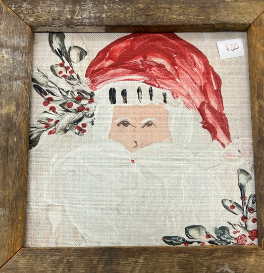 Red Santa Canvas