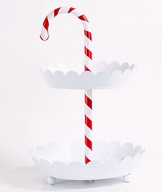 Candy Cane Tiered Server