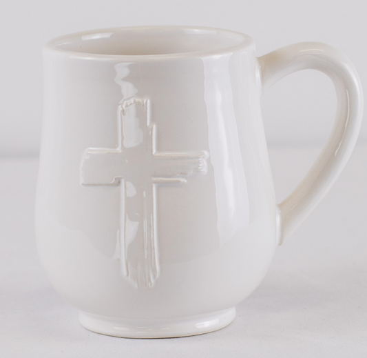 MT White Embossed Mug