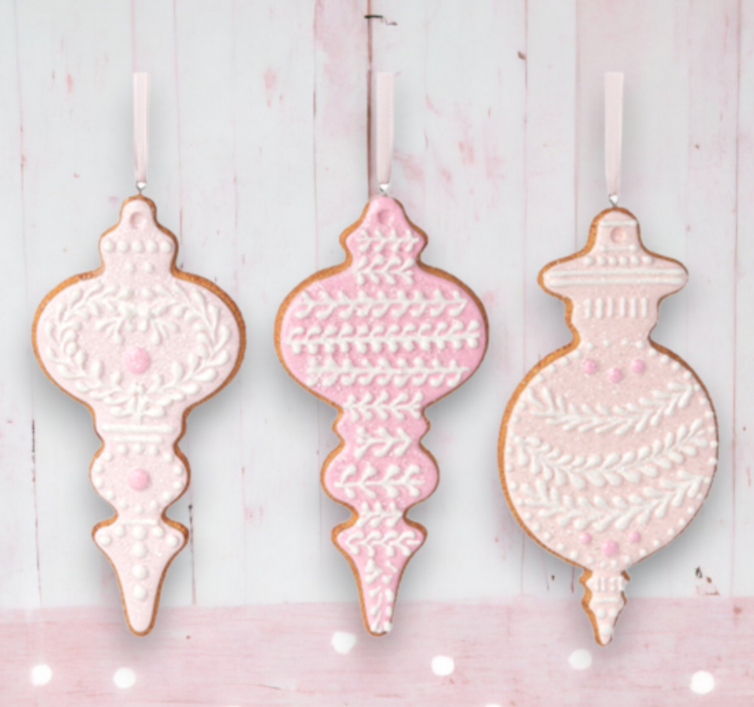 Assorted Pink Cookie Ornament