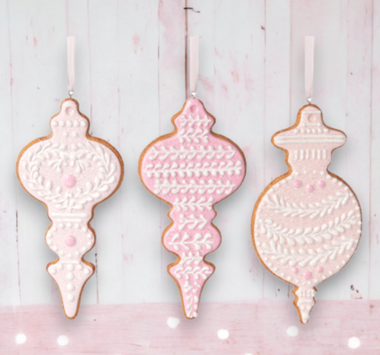 Assorted Pink Cookie Ornament