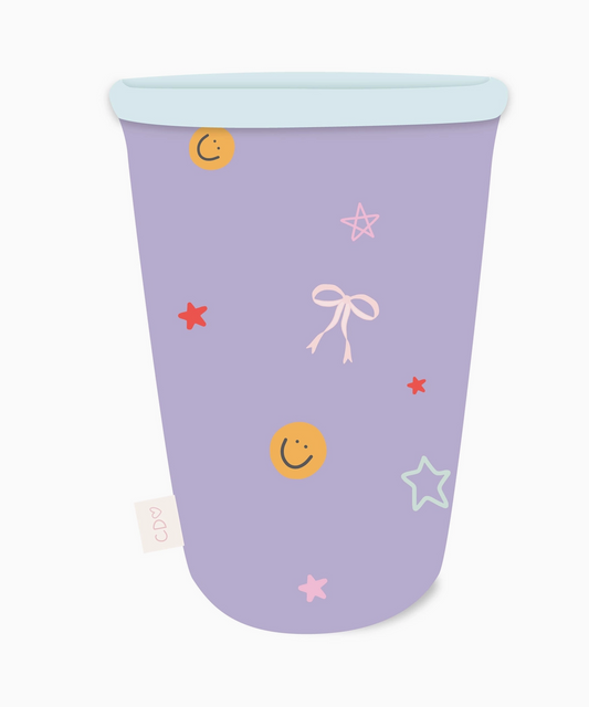 Smiley Faces & Coquette Bows Coffee Sleeve