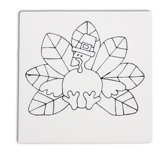 Ceramic Turkey Party Tile