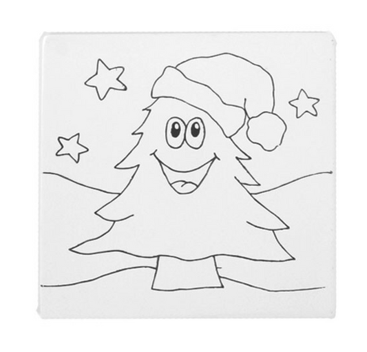 Ceramic Christmas Tree Party Tile