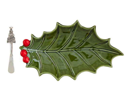 Holly Platter Set