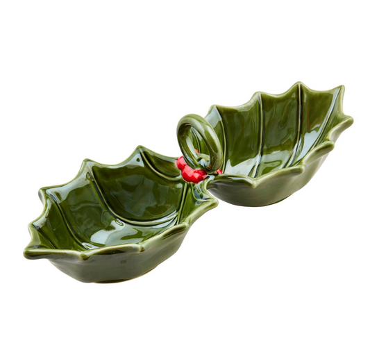 Holly Double Dip Dish