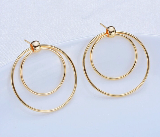 Scottie Gold Plated Hoops