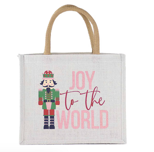 Joy to the World Nutcracker Tote