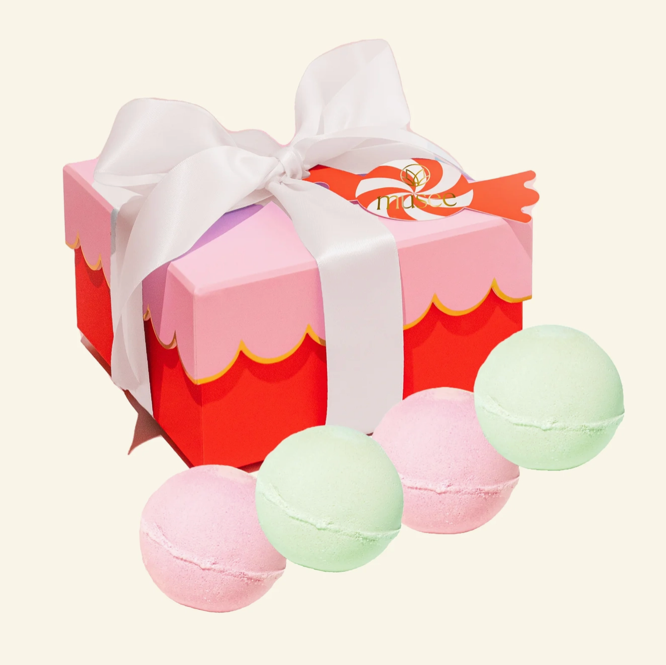 Christmas Scalloped Bath Balm Set