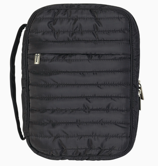 Black Quilted Bible Cover