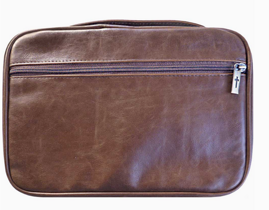 Distressed Leather Bible Cover