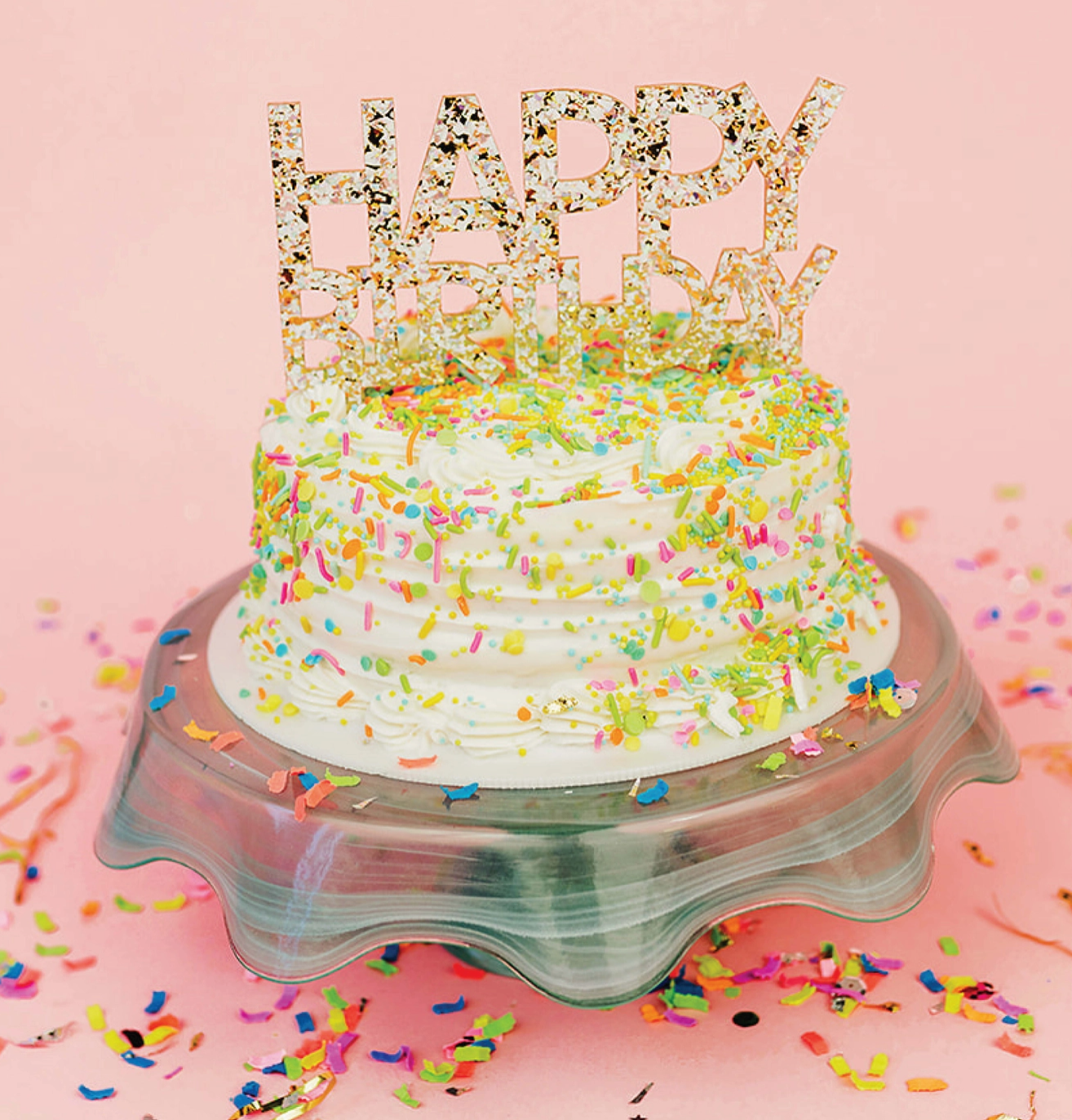 Happy Birthday Cake Topper