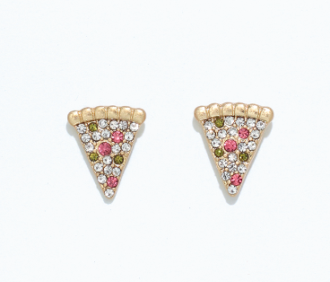 Crystal Pizza Cuties Earrings