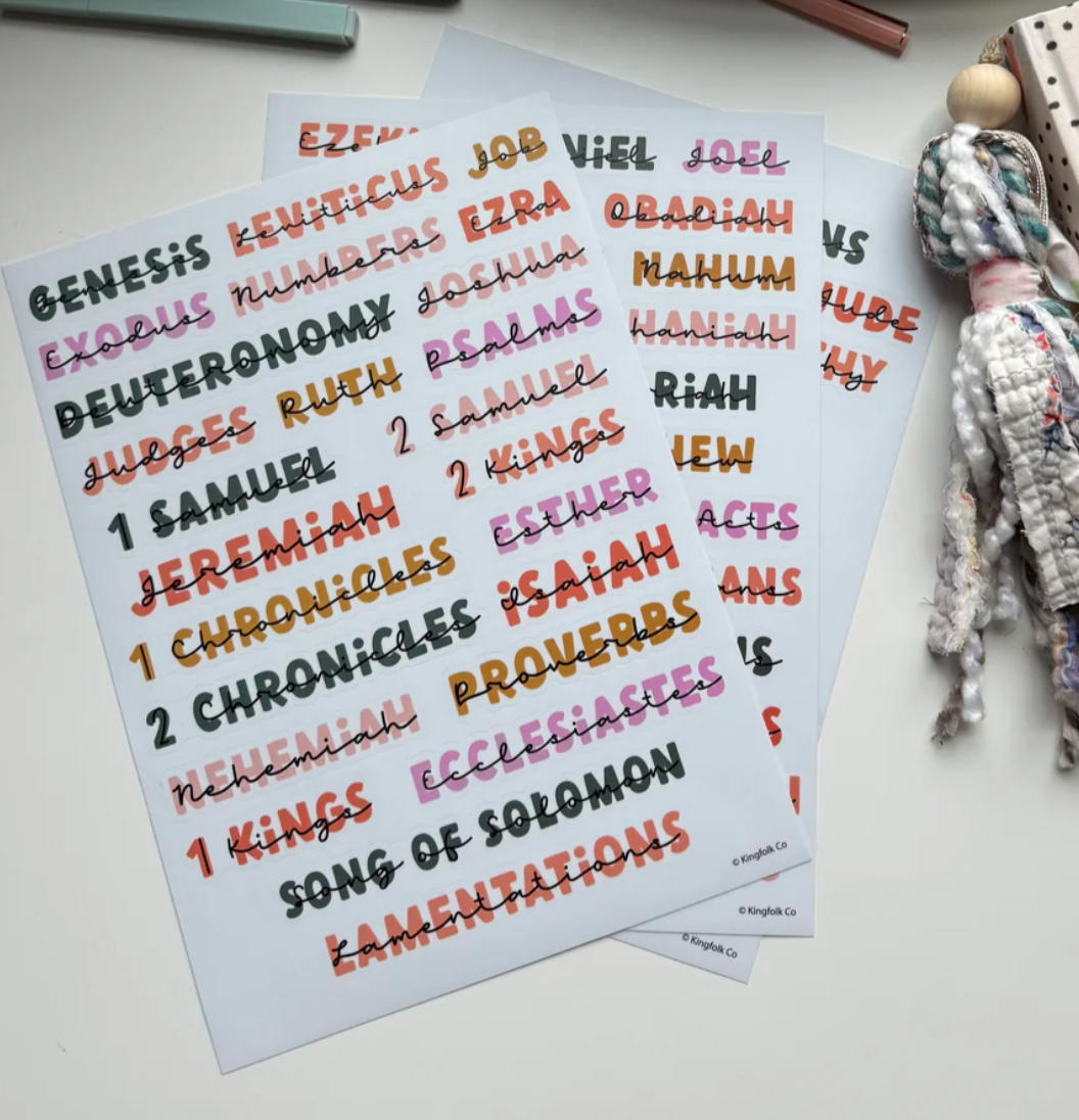 Books of the Bible Header Labels