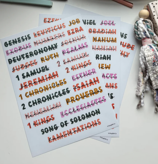 Books of the Bible Header Labels