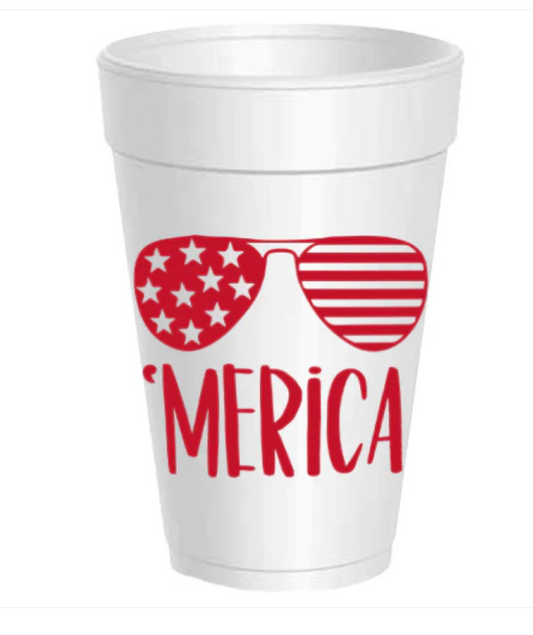 Merica Sunglasses Cups