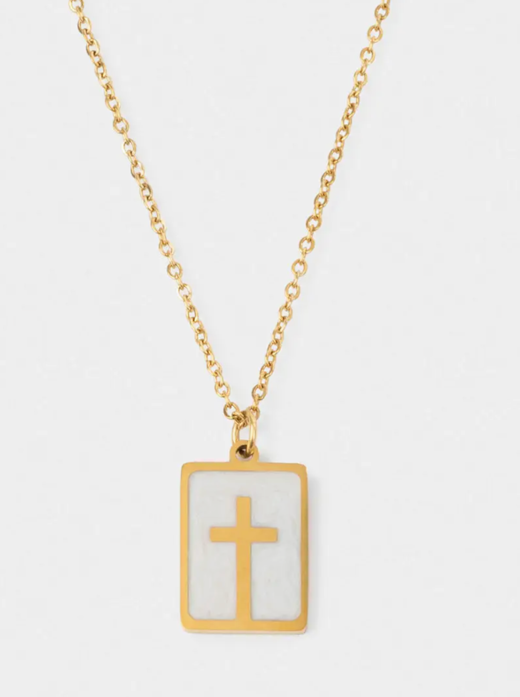 Enamel Cross Necklace