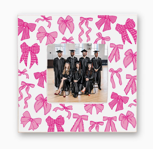 Pink Bow Frame 4x4