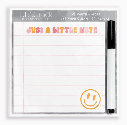 Smiley Note Dry Erase Board