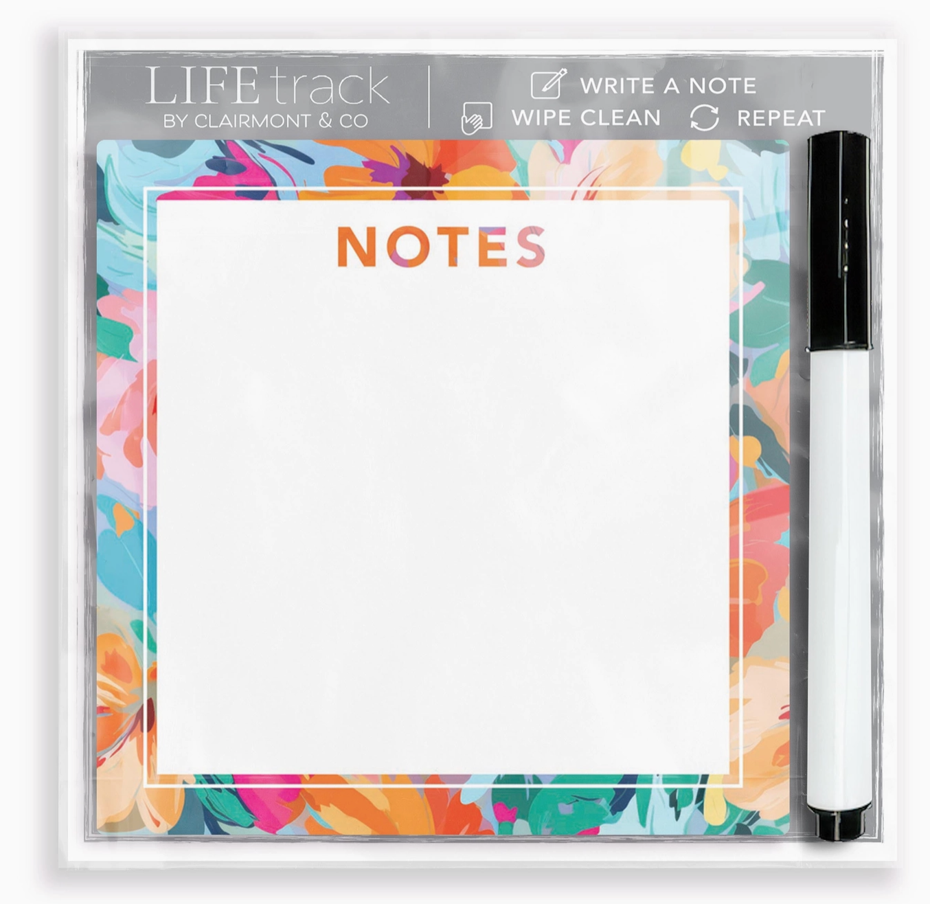 Colorful Notes Dry Erase Board
