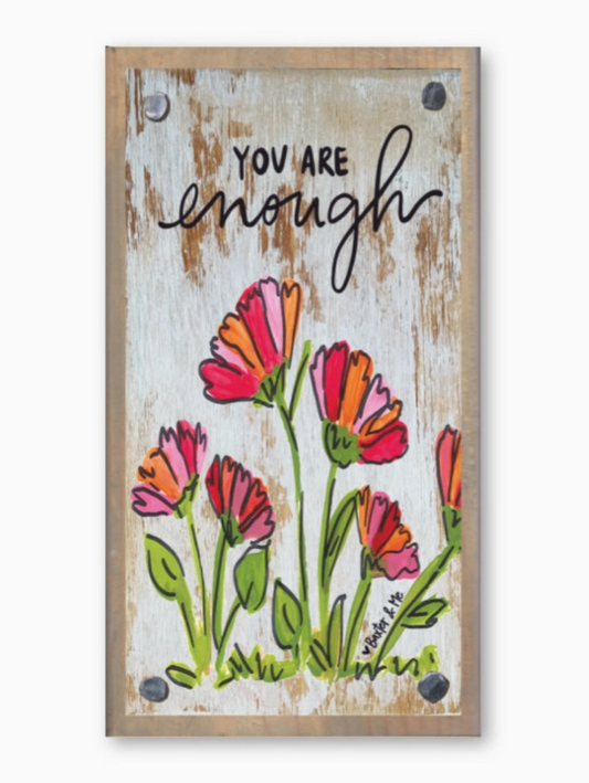 You Are Enough Happy Block