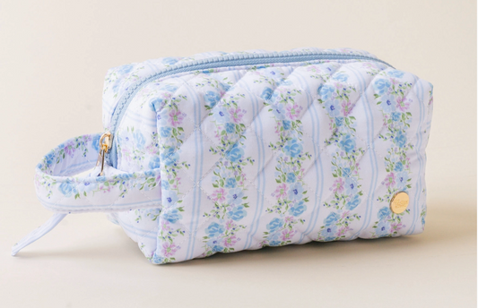 Essentials Quilted Cosmetic Pouch