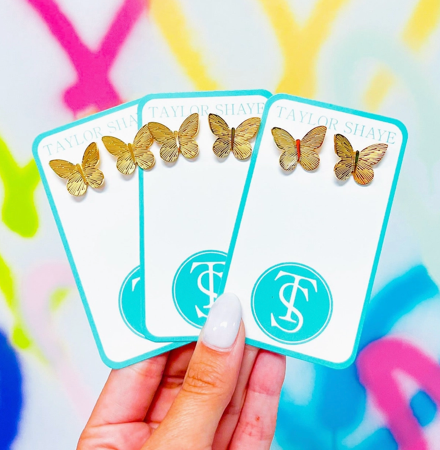 Blake Butterfly Studs