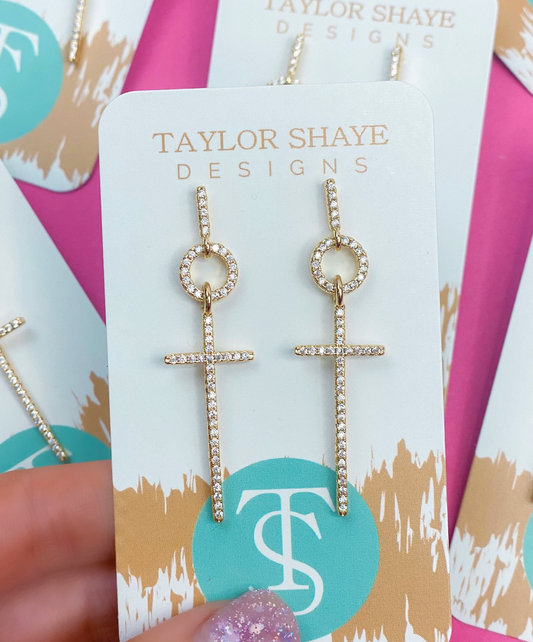 Catherine Cross Earrings
