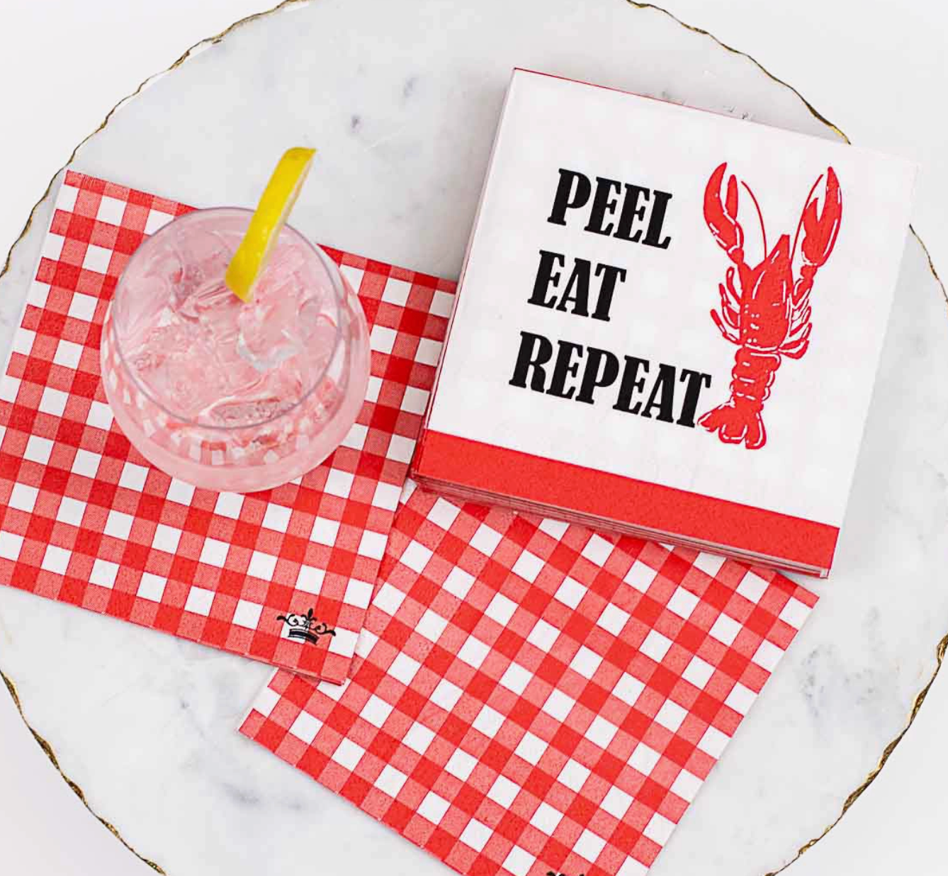 Peel Eat Repeat Cocktail Napkins
