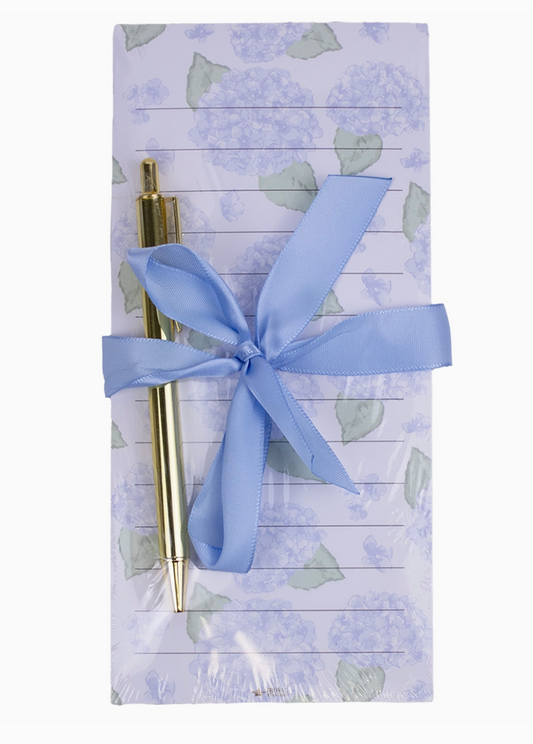 Hydrangea Notepad Gift Set