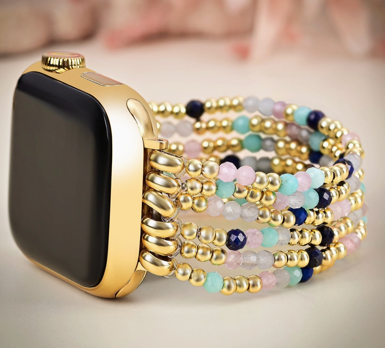 Jewel Lapis Amazonite Apple Watch Strap