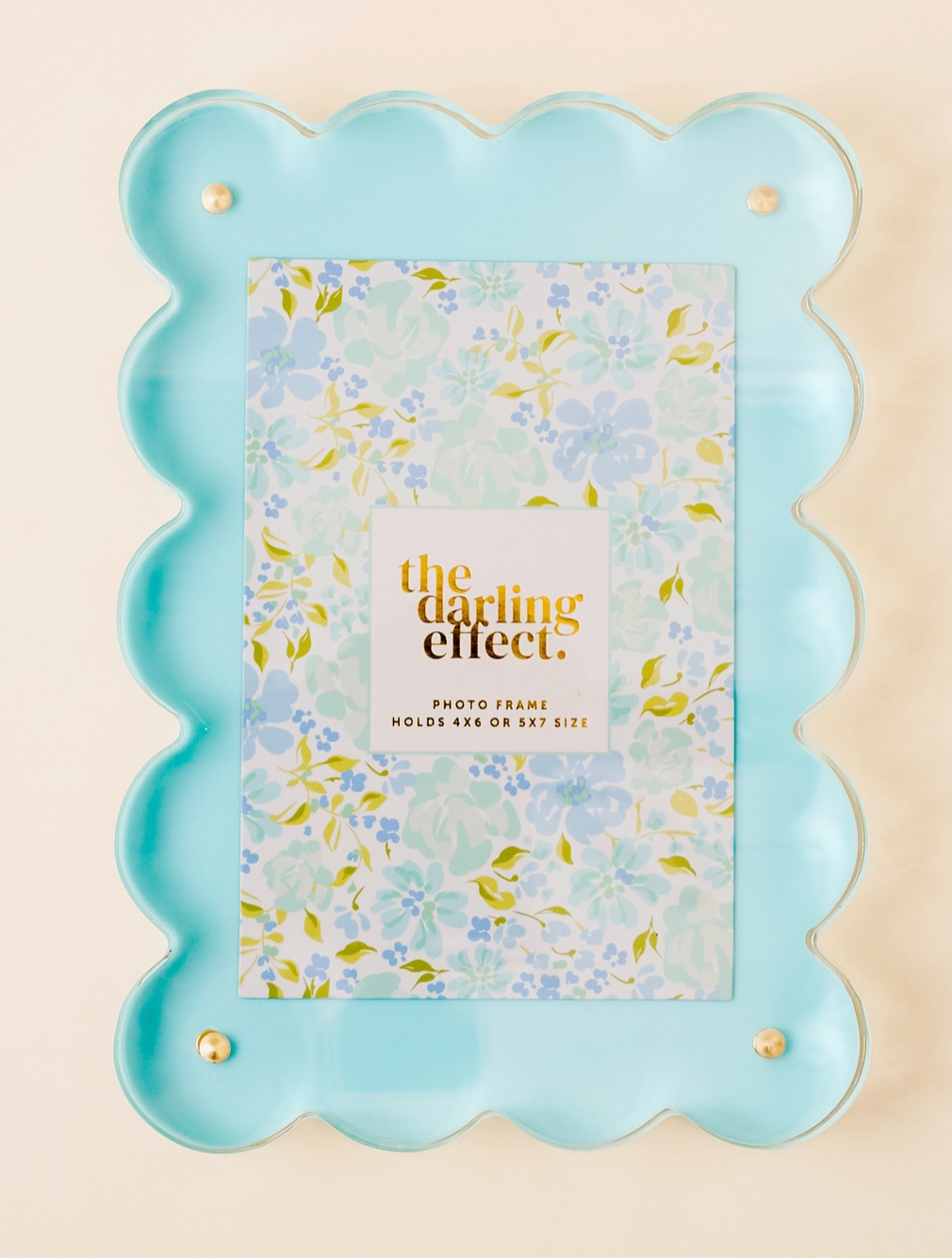 Rectangle Scalloped Acrylic Frame